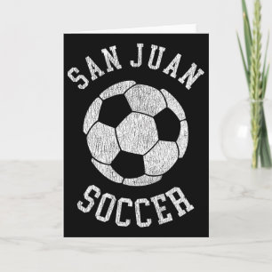 Cartão San Juan Futebol Retro Desgastado 90's Vintage