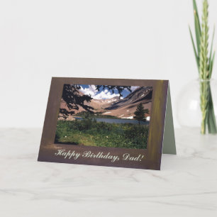 Cartão San Juan Mountains Template Happy Birthday, Dad
