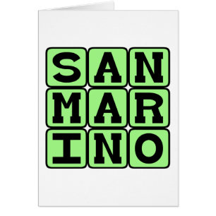 Cartão San Marino, República na Europa
