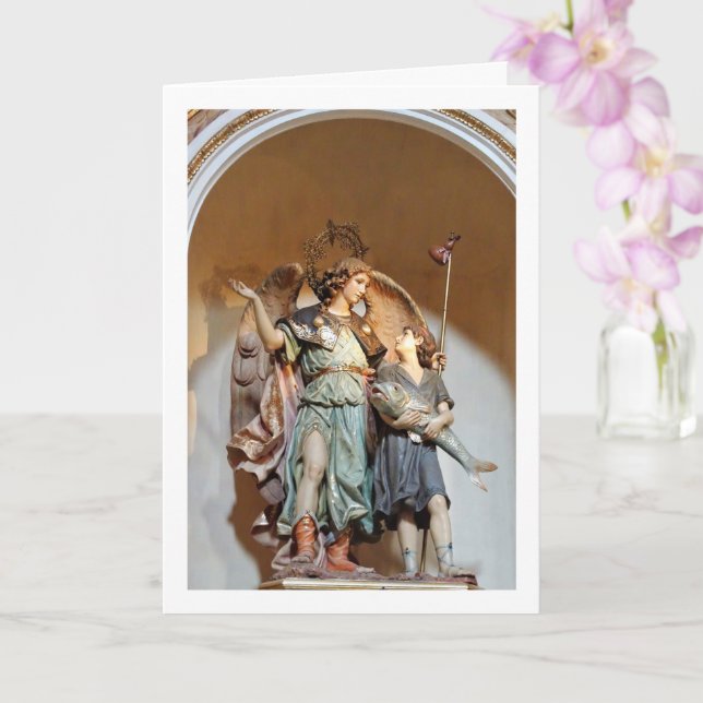 Cartão San Rafael, Igreja de San Nicolás, cidade de Valên (Orquídea)