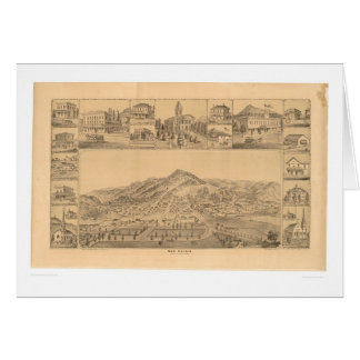 Cartão San Rafael, mapa panorâmico do CA (1576A)