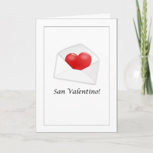 Cartão San Valentino - Feliz Dia dos Namorados Italiano