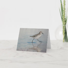 Cartão Sand Piper Bird Art Notecard