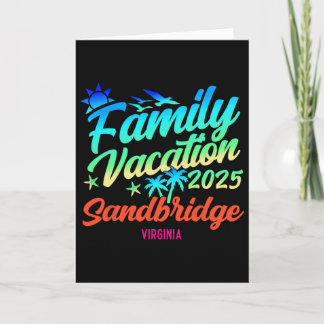 Cartão Sandbridge Beach Virginia Family Vacation Matching