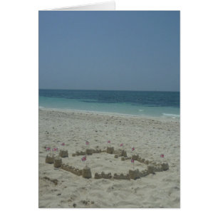 Cartão sandcastle bahamas