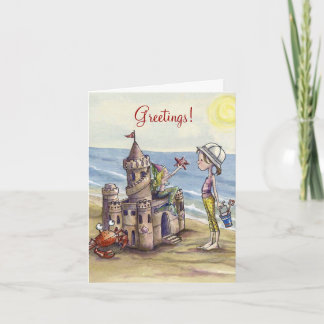 Cartão Sandcastle Magic notecard