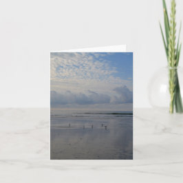 Cartão Sandpipers at Sunrise Beach Note Card