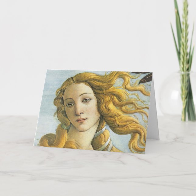 Cartão Sandro Botticelli - Vênus (Detalhe) (Frente)