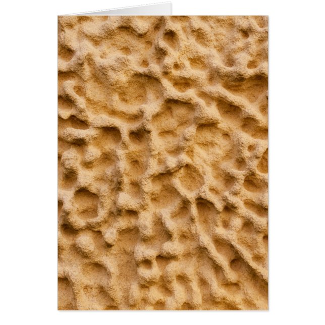 Cartão Sandrock Amarelo abstrato (Frente)