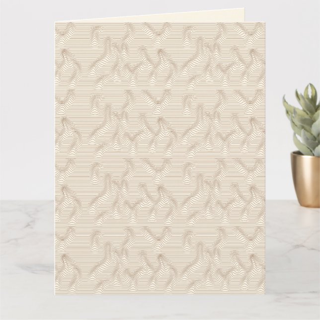 Cartão Sands of Motion OP Art (Planta pequena)