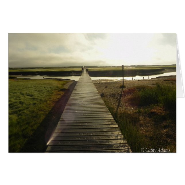 Cartão Sandwich Boardwalk (Frente Horizontal)
