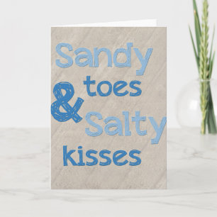 Cartão Sandy Toes Salty Kisses Card