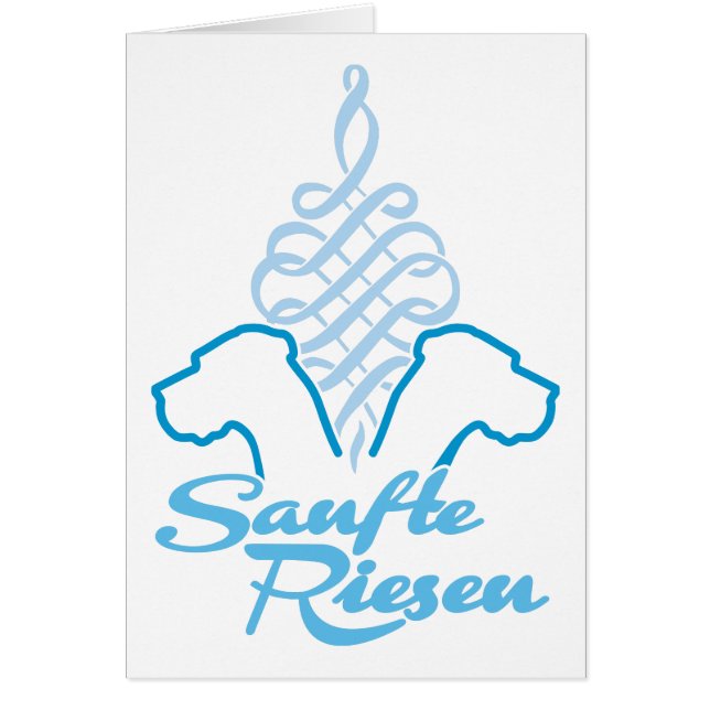 Cartão Sanfte Riesen Gentle Giants (Frente)