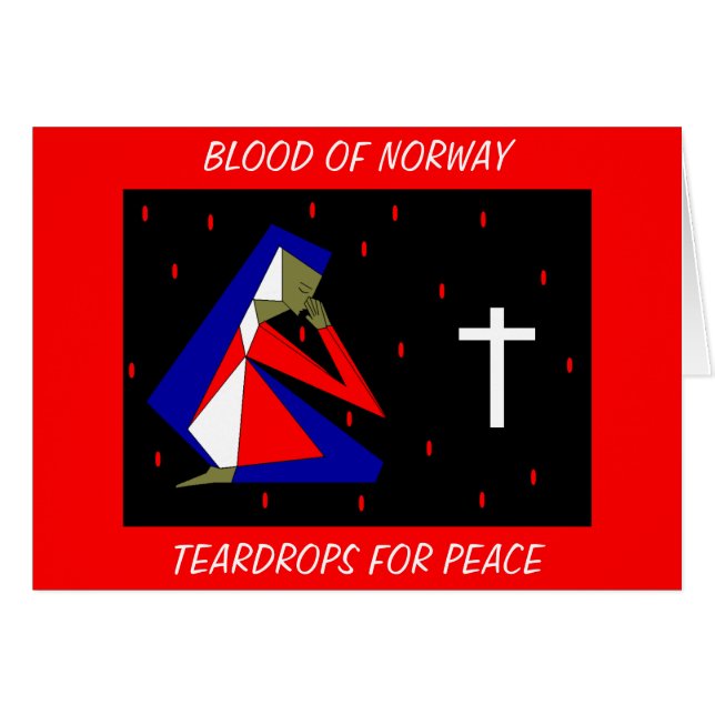 CARTÃO SANGUE DA NORUEGA PARA PAZ (Frente Horizontal)