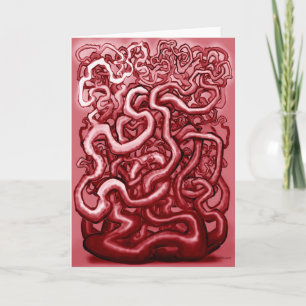 Cartão Sangue e intestinos