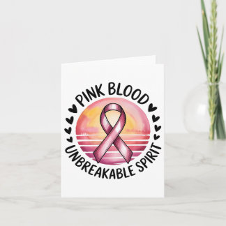 Cartão Sangue Rosa Sem Quebra Espirituosa Espíritos Rosa 