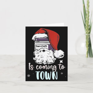 Cartão Sani-cloth Está Chegando à Cidade Enfermeira Engra