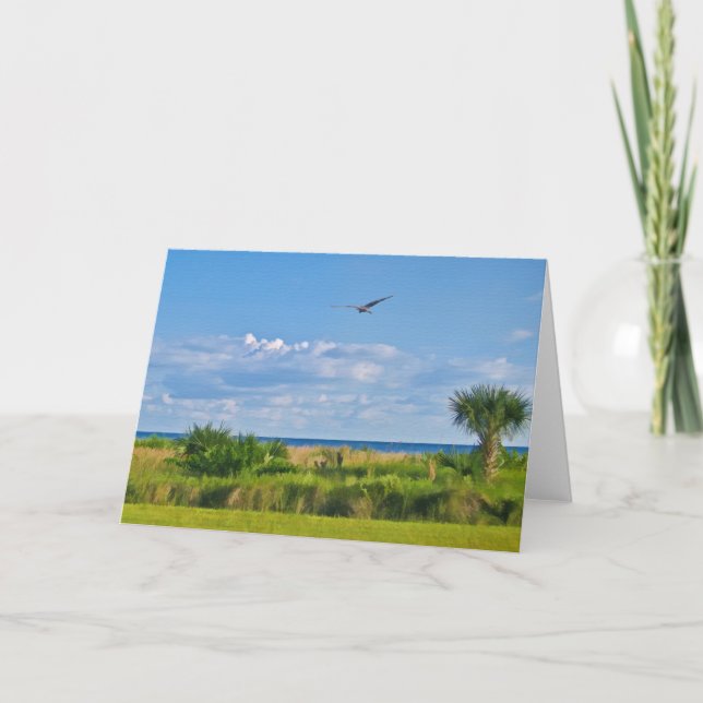 Cartão Sanibel Island Beach Greeting Card (Frente)