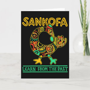 Cartão Sankofa Pássaro Africano Mês da História Negra Jun