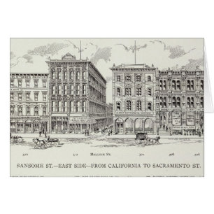 Cartão Sansome East side California e Sacramento