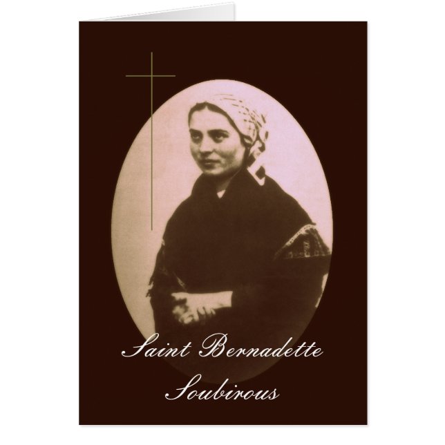 Cartão Santa Bernadette Soubirous (Frente)