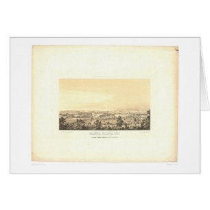 Cartão Santa Clara, mapa panorâmico 1856 do CA (1585A)