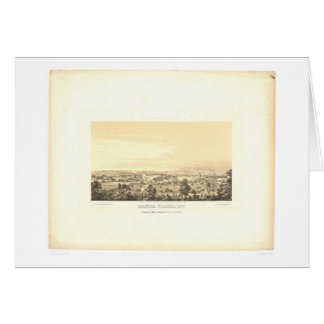 Cartão Santa Clara, mapa panorâmico 1856 do CA (1585A)