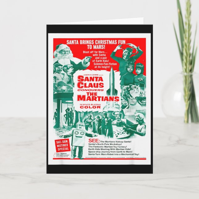Cartão Santa Claus Conquers The Martians  (Frente)