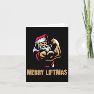 Cartão Santa Claus Gym Bodybuilding Malhação Feliz Liftma