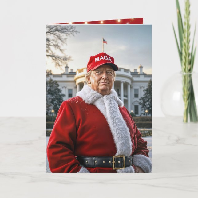 Cartão Santa Claus Trump (Frente)