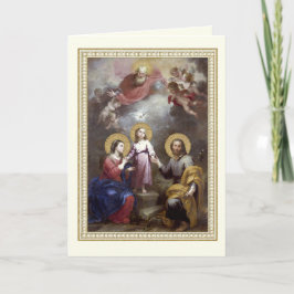 Cartão Santa Família Jesus Maria José Vintage Religioso