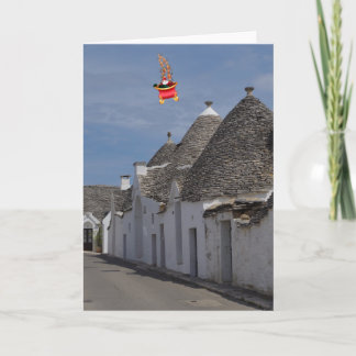 Cartão Santa.Folded Greeting Card