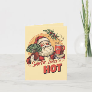 Cartão Santa Gosta Quente – Natal Adulto Divertido