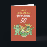Cartão Santa Guacamole Funny 40º 50º aniversário 60º Aniv<br><div class="desc">Cartão de aniversário engraçado e fofo para aqueles que amam trocadilhos e humor. Uma maneira perfeita de desejar a seus amigos e família feliz aniversário. Visite nossa loja para mais coleção de cartões de aniversário. Você encontrará algo legal,  humorístico e às vezes sarcástico,  cartões de aniversário para seu especial.</div>