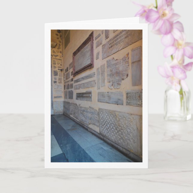 Cartão Santa Maria In Trastevere, Arte em Mosaico, Roma,  (Orquídea)