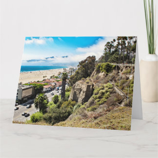 Cartão SANTA MONICA CLIFFS Jumbo Greeting Card