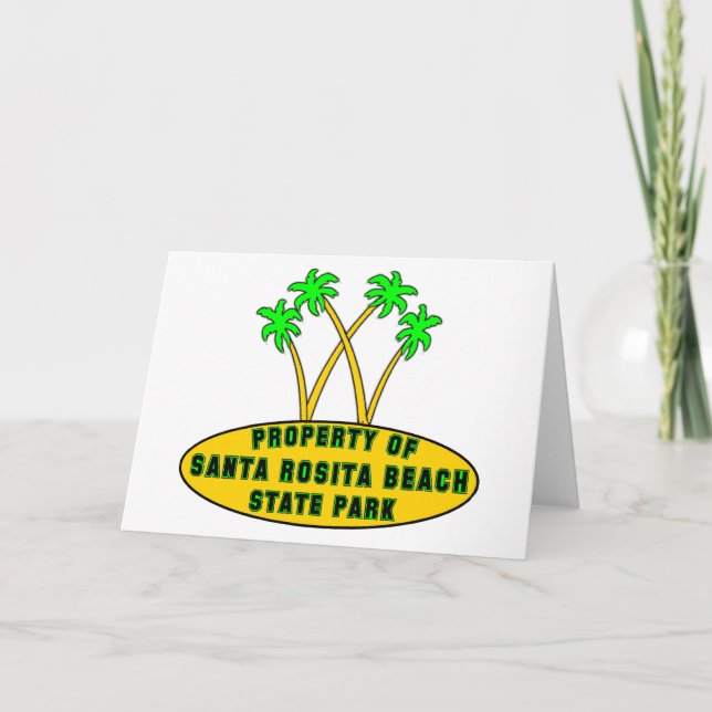 Cartão Santa Rosita Beach State Park (Frente)