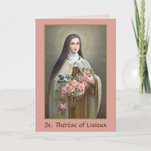 Cartão Santa Teresa de Lisieux a Pequena Flor (BJE 01)