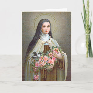 Cartão Santa Teresa de Lisieux a Pequena Flor (BJE 01)
