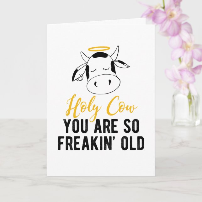 Cartão Santa Vaca Você É Tão Maldita Carteira De Aniversá (Orquídea)