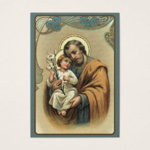 Cartão santamente de St Joseph Memorare