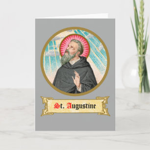 Cartão Santo Agostinho de Hipona (SAU 047; detalhe)