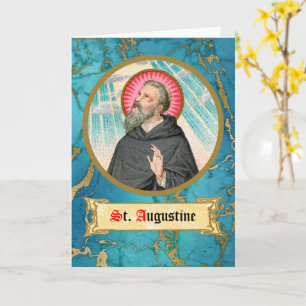 Cartão Santo Agostinho de Hipona (SAU 047; detalhe)