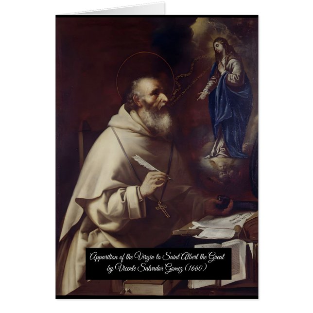 Cartão Santo Albert o Excelente (Frente)