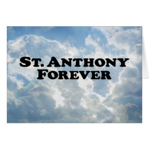 Cartão Santo Anthony para sempre - básico
