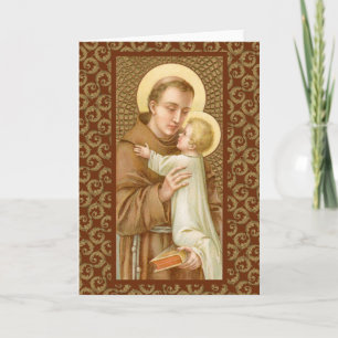 Cartão Santo Antônio de Pádua & o Menino Jesus (JM 05)