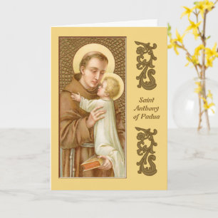 Cartão Santo Antônio de Pádua & o Menino Jesus (JM 05)