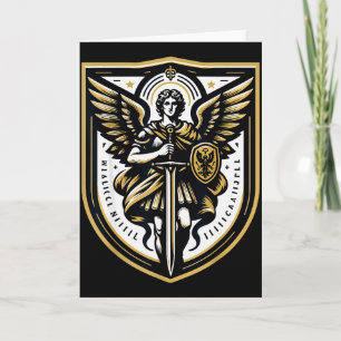 Cartão Santo Arcanjo São Miguel Cristão