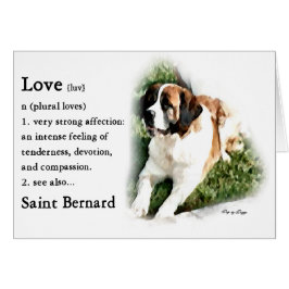 Cartão Santo Bernard Lovers