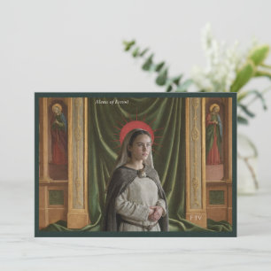 Cartão Santo de Arte Católica Santa Alena de Bru